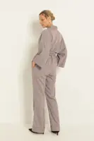 Kimonoblouse met ruitdessin