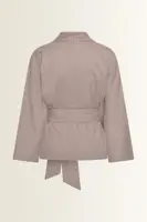 Kimonoblouse met ruitdessin