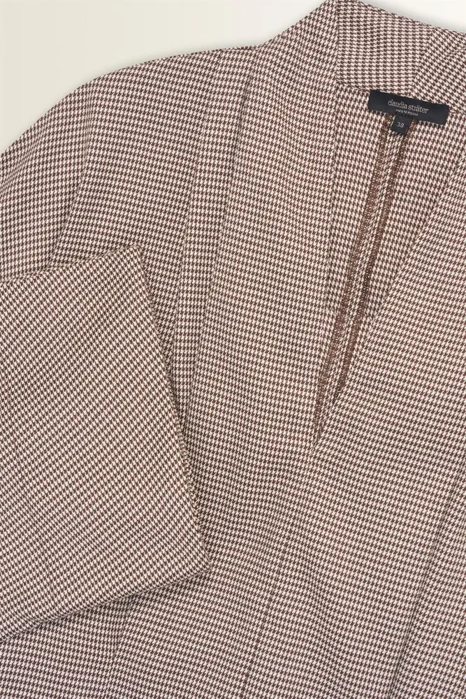 Kimonoblouse met ruitdessin