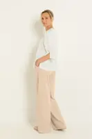 Satijnachtige blouse met driekwartmouwen