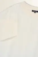 Satijnachtige blouse met driekwartmouwen