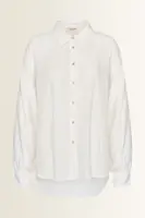 Oversized blouse met volumemouwen