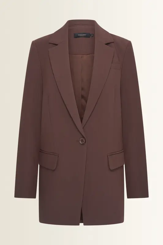 Oversized blazer met klassieke reverskraag