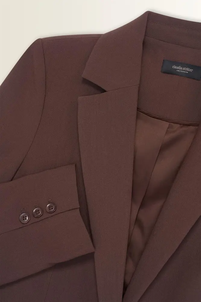 Oversized blazer met klassieke reverskraag