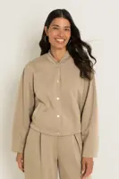 Oversized bomber van sweatstof
