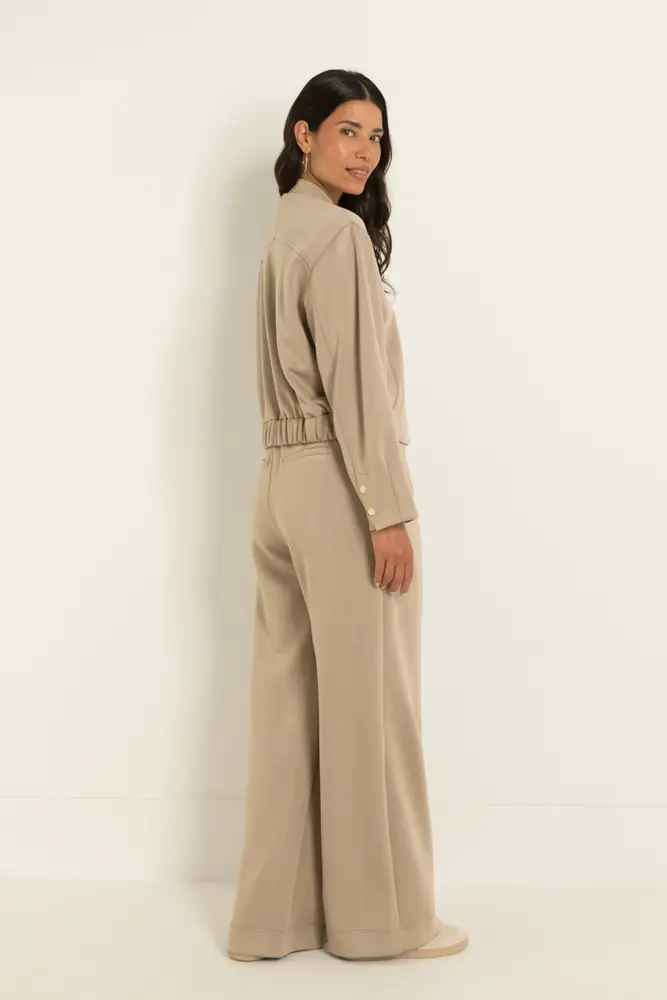 Oversized bomber van sweatstof