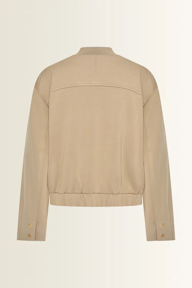 Oversized bomber van sweatstof