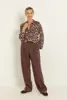 Stretchpantalon met blinde voorsluiting