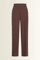 Stretchpantalon met blinde voorsluiting