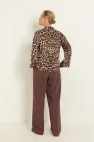 Stretchpantalon met blinde voorsluiting