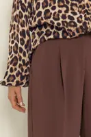 Stretchpantalon met blinde voorsluiting