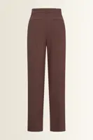 Stretchpantalon met blinde voorsluiting