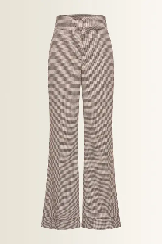 Pantalon met ruitdessin