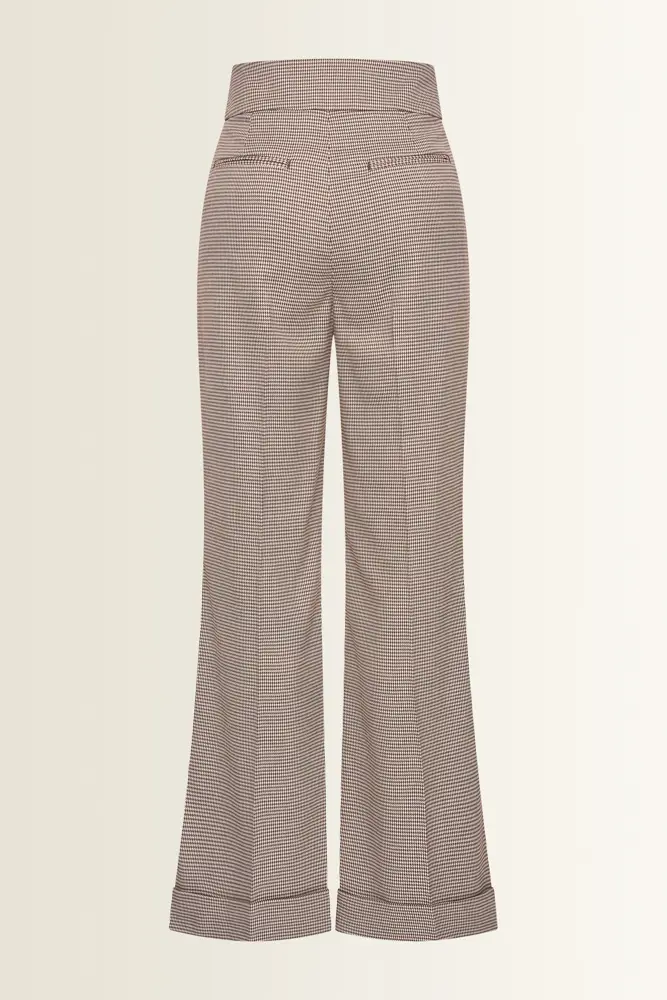 Pantalon met ruitdessin