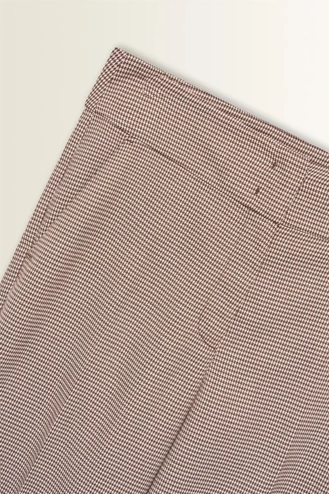 Pantalon met ruitdessin