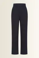 Gestreepte wide-leg broek met elastische taille