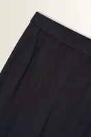 Gestreepte wide-leg broek met elastische taille