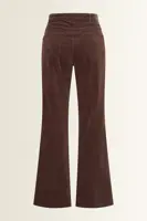 Flared ribfluwelen broek