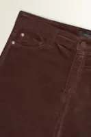 Flared ribfluwelen broek