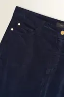 Flared ribfluwelen broek