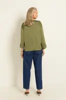 Barrel jeans met gebogen naden