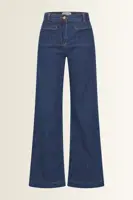 Wide-leg jeans met opgestikte zakken