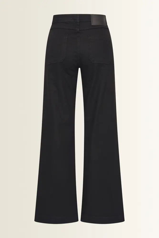Wide-leg jeans met opgestikte zakken