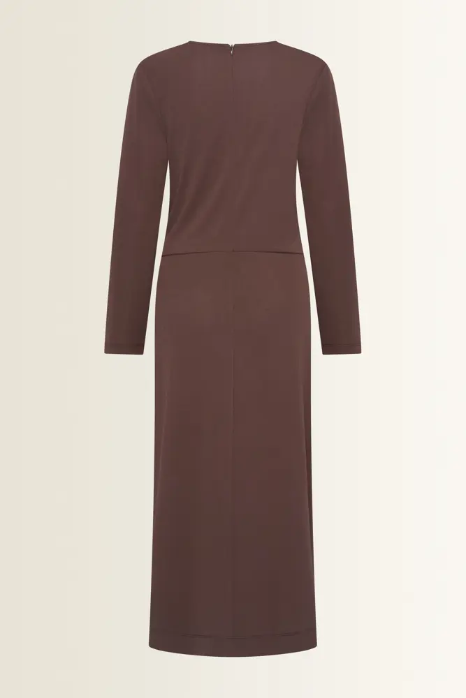 Jersey jurk met brochedetail