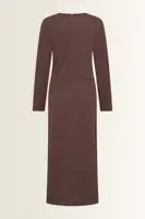 Jersey jurk met brochedetail