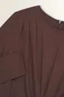 Jersey jurk met brochedetail