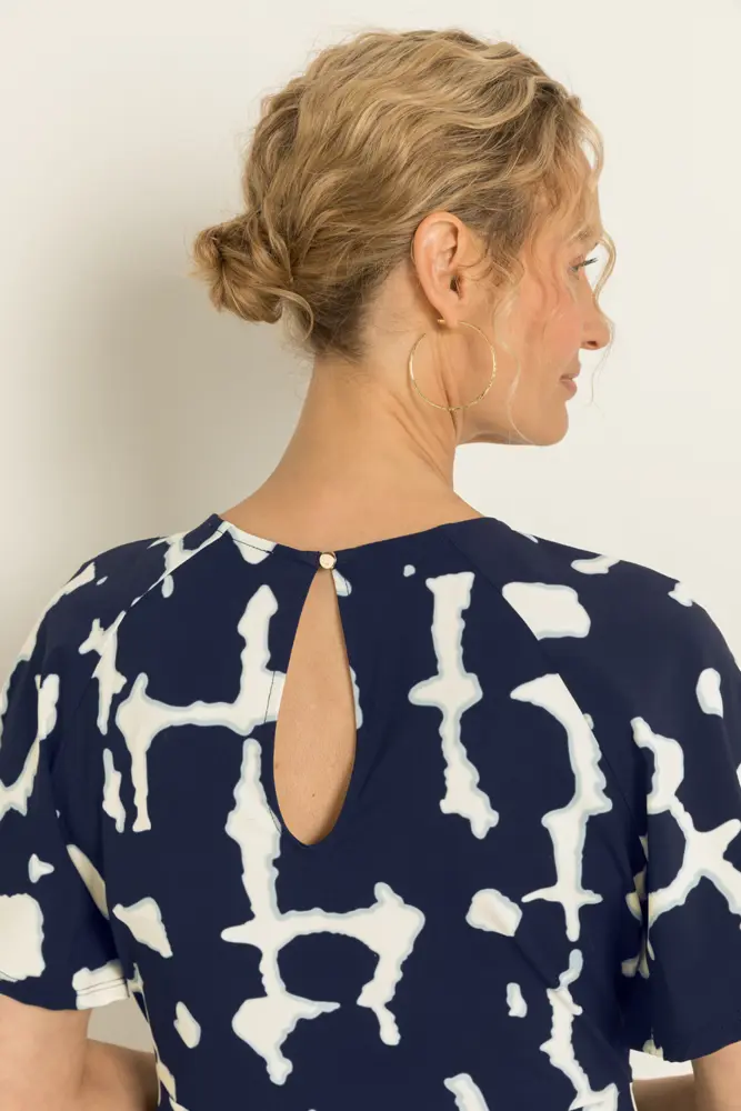 Travel maxi jurk met grafische print