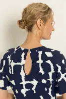 Travel maxi jurk met grafische print