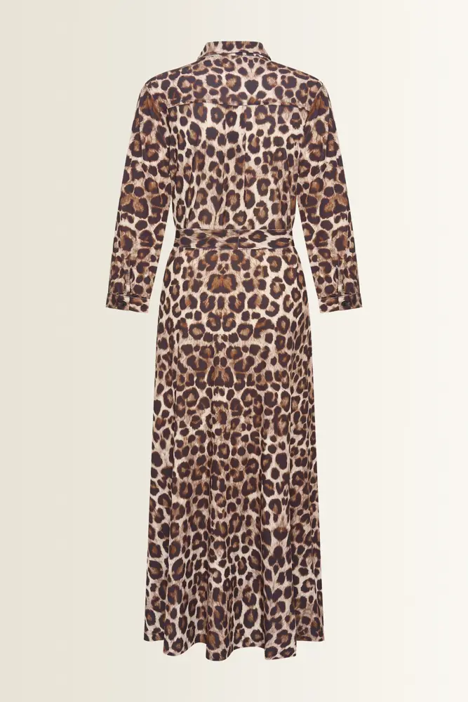 Luipaardprint blousejurk