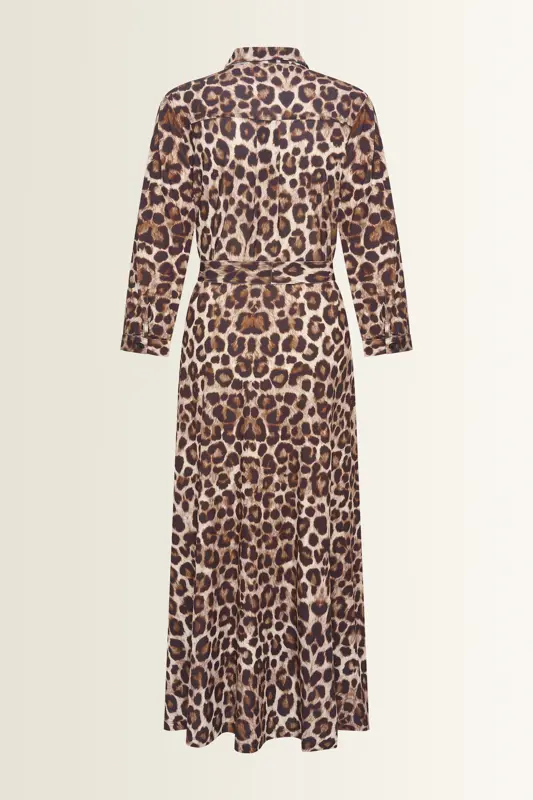 Luipaardprint blousejurk