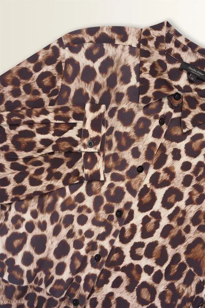 Luipaardprint blousejurk