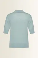 Gebreide polo met metallic garen