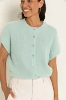 Mouwloos vest in alpacamix