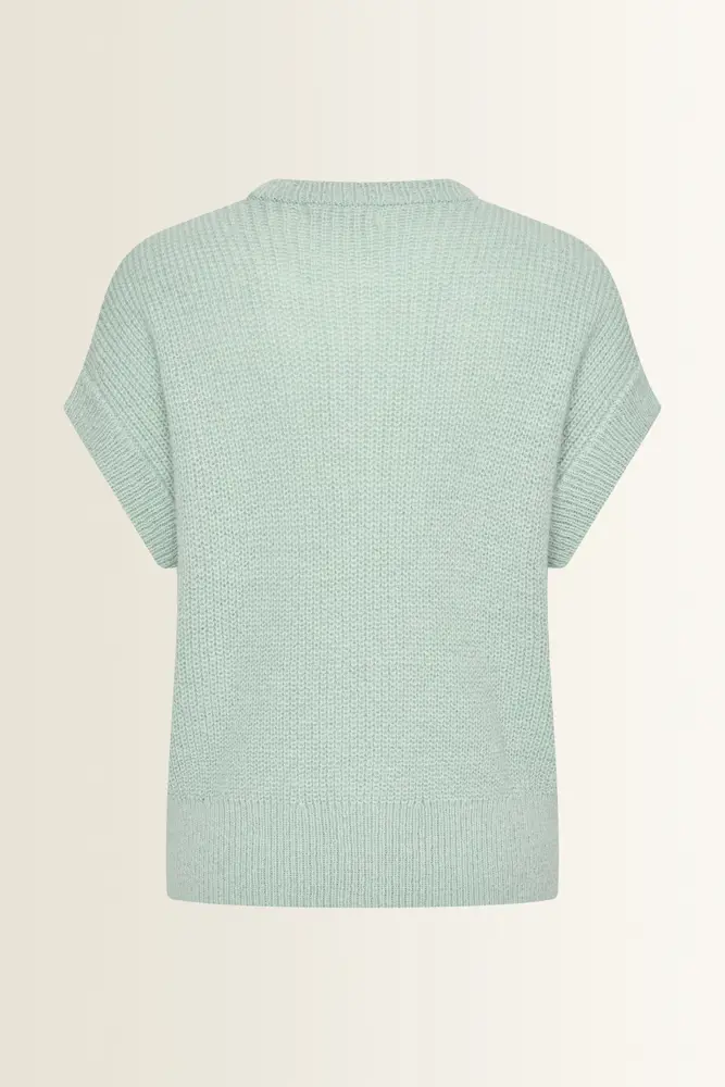 Mouwloos vest in alpacamix