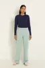 Rechte pantalon met zijsplitten