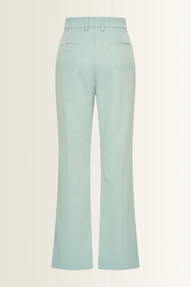 Rechte pantalon met zijsplitten