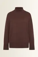 Grofgebreide merinotrui met col