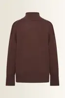 Grofgebreide merinotrui met col