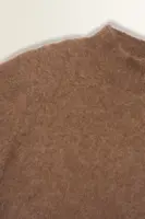 Geborstelde trui met korte mouwen