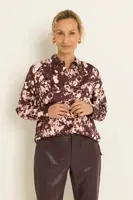 Satijnen blouse met print
