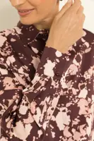 Satijnen blouse met print