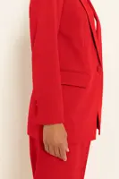 Rechte blazer in wolmix