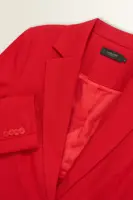 Rechte blazer in wolmix