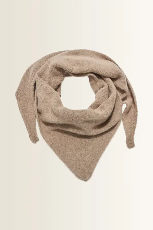 Puntshawl van zachte alpacamix