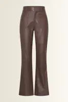 Flared broek in leerlook