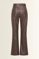 Flared broek in leerlook